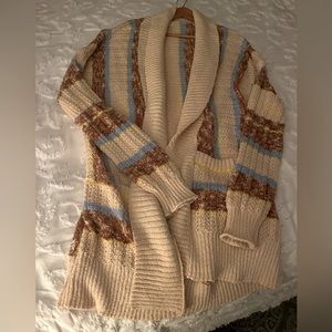 Cozy Gorgeous, Long Beach  sweater,  Sz L